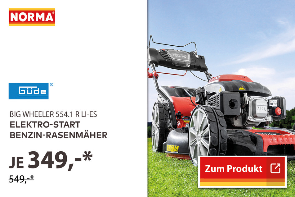 Elektro-Start Benzin-Rasenmäher für 349 Euro