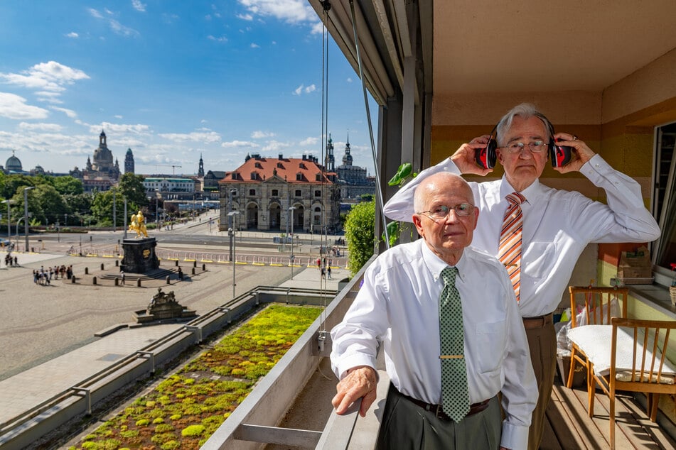 Roland Steffan (85, l.) und Hans-Jörg Schwabl (82, r.) fordern Ruhe.