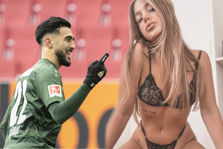 Julieta Reinoso (rechts), die Freundin des argentinischen VfB-Topstürmers Nicolas Gonzalez (22), zeigt sich auf Instagram gerne sexy in Unterwäsche und Bikinis. (Fotomontage)