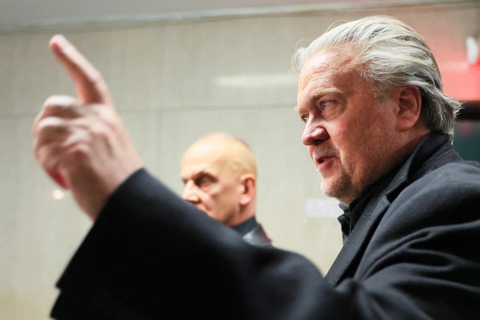 Donald Trump's former adviser Steve Bannon appeared in Manhattan Supreme Court Tuesday for his alleged role in the We Build the Wall crowdfunding scam.