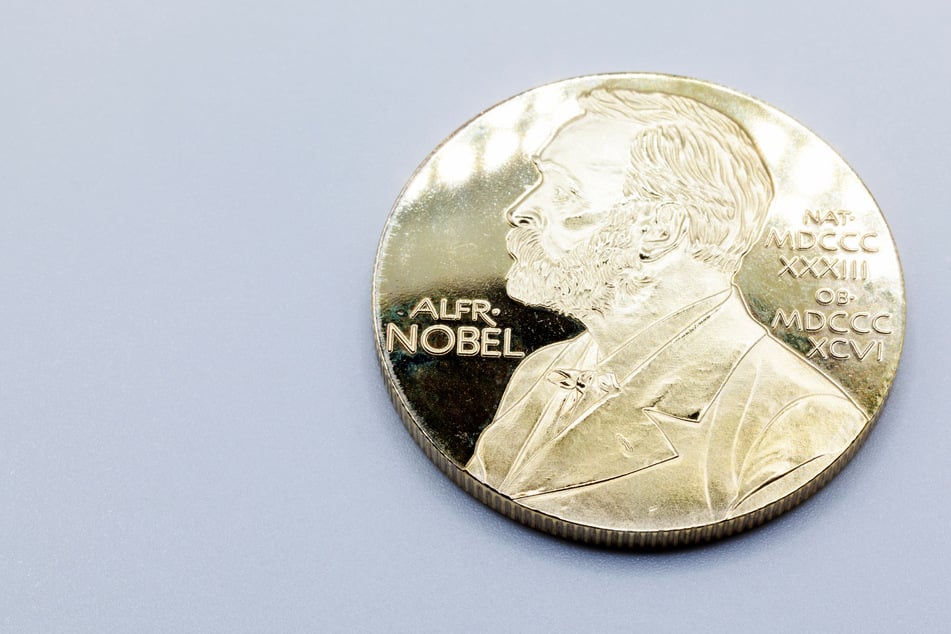 Nachahmung des Nobelpreises 2025 in der schwedischen Hauptstadt.