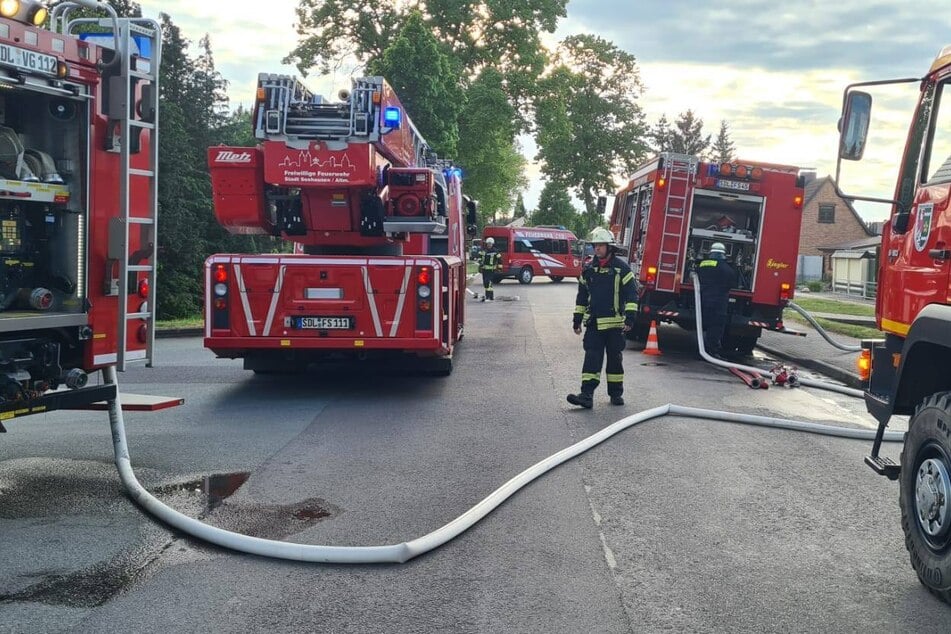Die Feuerwehr konnte die Flammen schnell löschen.