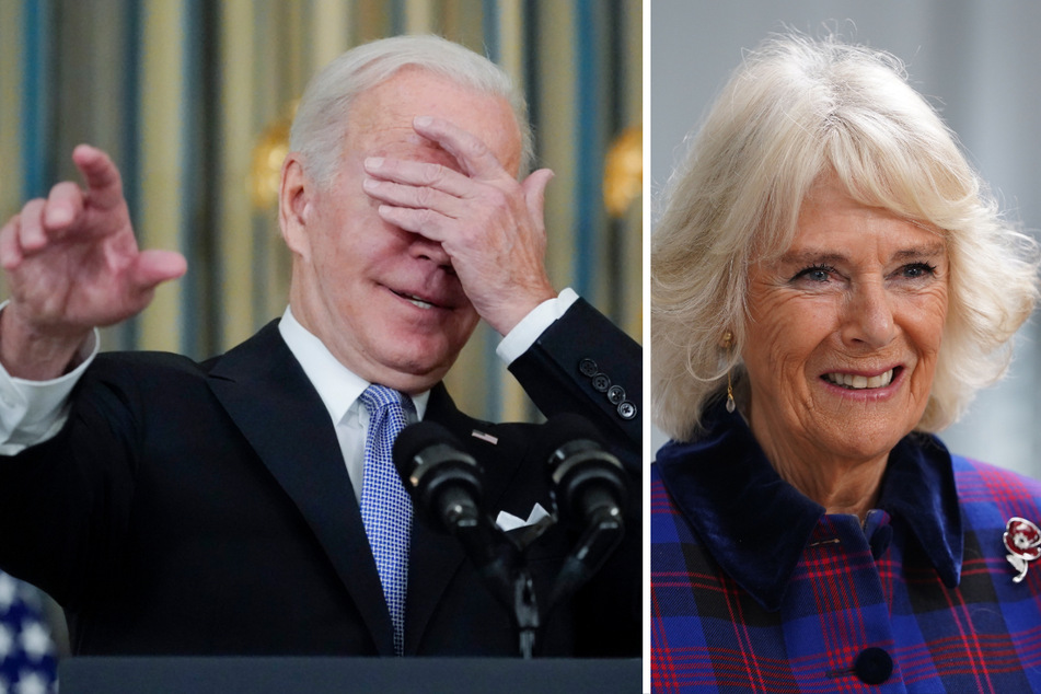 Herzogin Camilla (74) kann es nicht fassen. Zeigte Joe Biden (78) während eines Smalltalks mit ihr wirklich so schlechte Manieren?