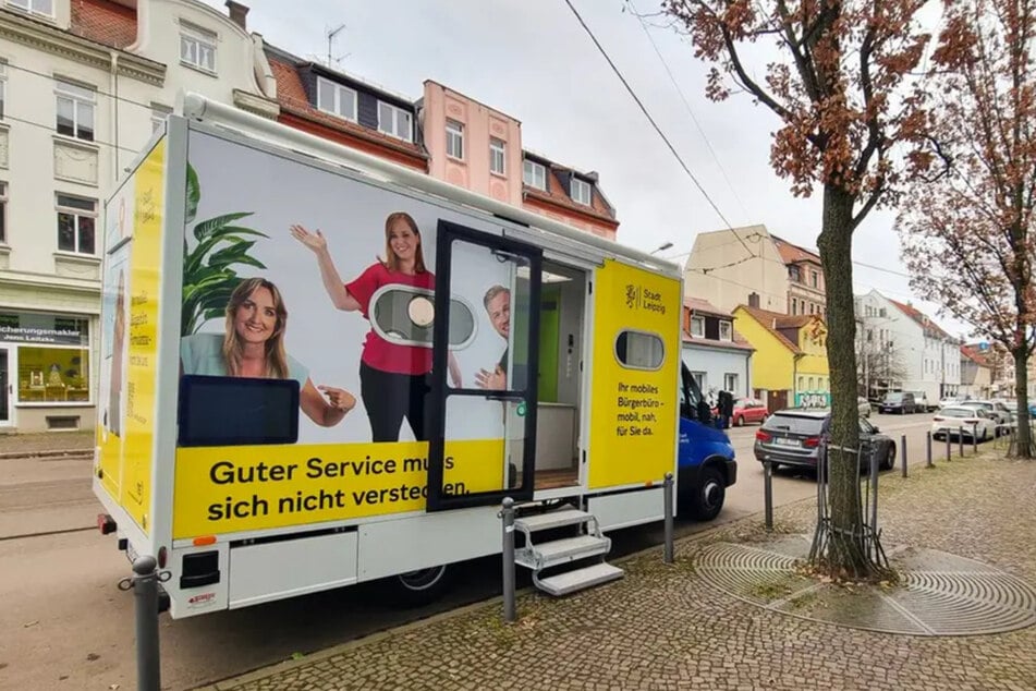 Seit dem 22. Januar ist er im Einsatz und steht schon in der Kritik: Leipzigs neuer Bürgerservice-Bus.