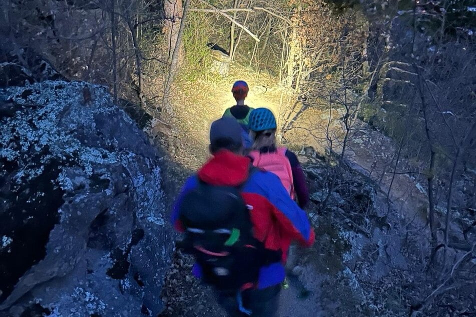 Die Familie wurde sicher ins Tal gebracht.