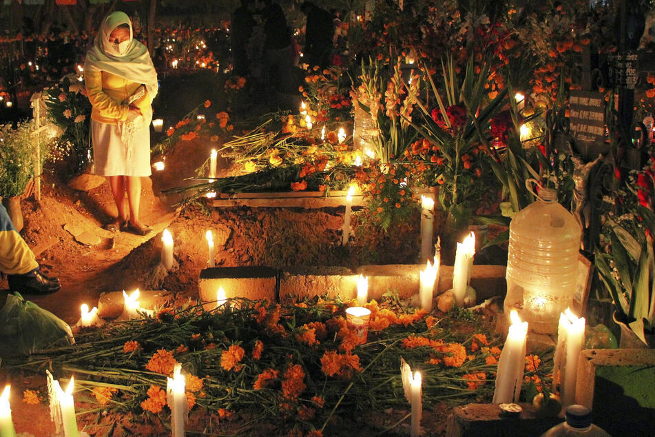 Friedhöfe gehören am "Día de los Muertos" zu den Orten der Feierlichkeiten.