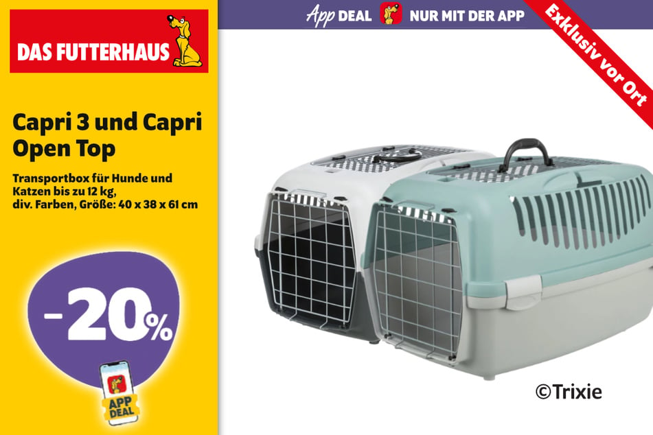 Capri 3 und Capri Open Top für Hunde und Katzen