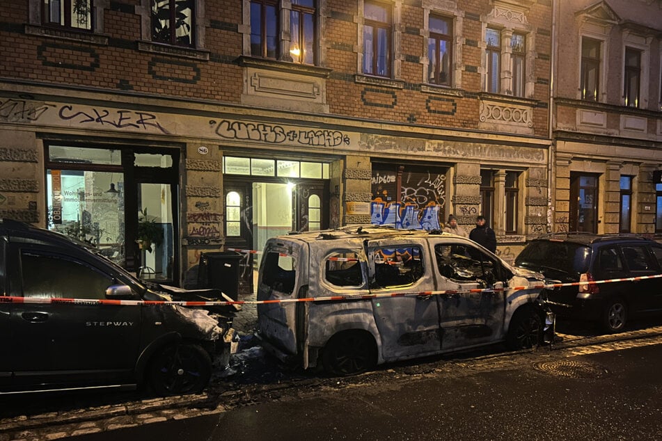 Auf der Alaunstraße wurde in den frühen Morgenstunden ein Feuer gelegt.