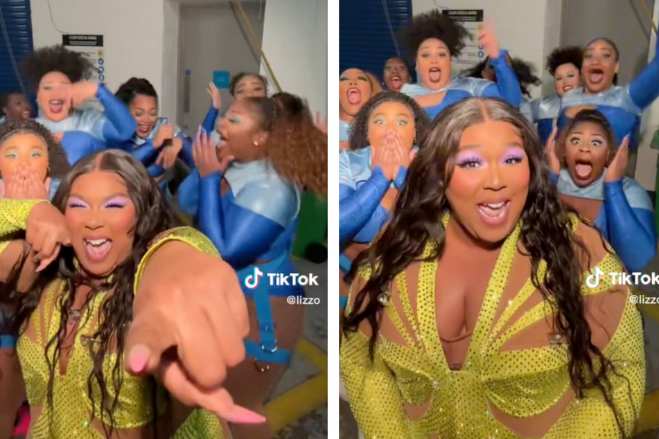 Lizzo shared the exciting season two news with her dancers and shared a clip of the special moment to TikTok.