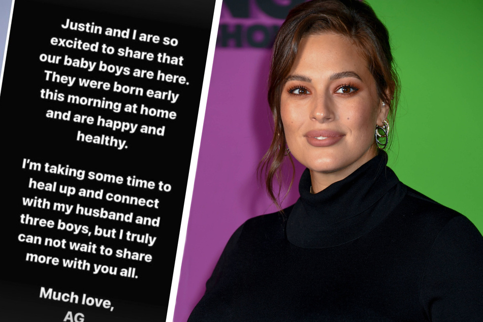 Ashley Graham (34) took to Instagram to announce the birth of her twins.