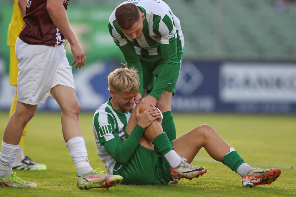 Robin Friedrich (23) bei seiner ersten Kreuzband-Verletzung im September 2025.