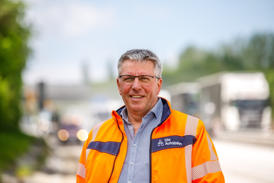 Kümmerte sich um größere Sanierungen auf Sachsens Autobahnen: Ralf Herrmann (56) ist Geschäftsbereichsleiter Erhaltung der Autobahn GmbH.