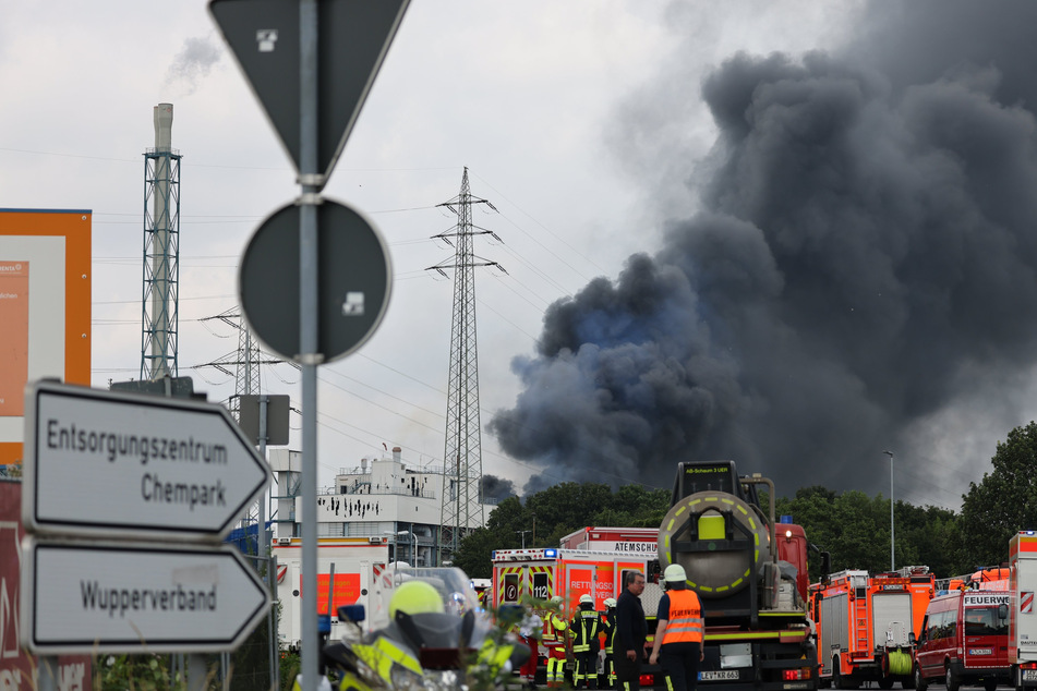 In der Müllverbrennungsanlage auf dem Chempark-Gelände war es am Dienstag zu der großen Explosion gekommen.