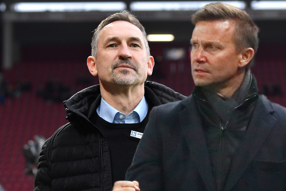 RB Leipzig neuer Co-Trainer Achim Beierlorzer (53, l.) ist sicher, dass eine gute Zusammenarbeit mit Cheftrainer Jesse Marsch (47) auf ihn zukommen wird. (Archivbilder)