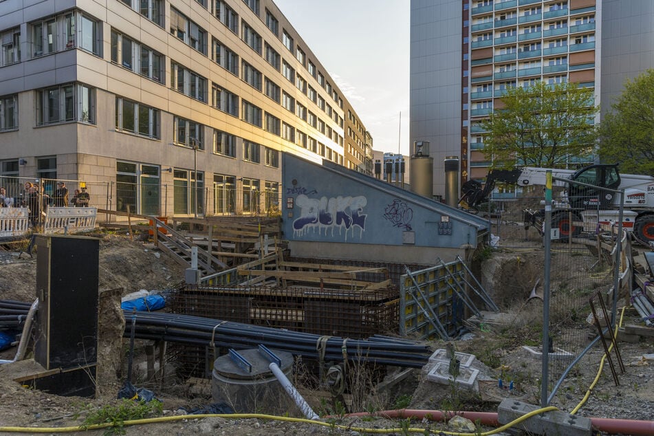 Hier an der Breslauer Straße entsteht bereits ein neues Wasserspiel.