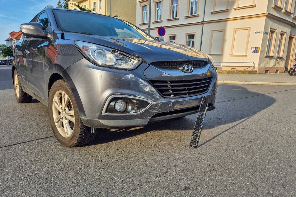 Der Hyundai missachtete wohl die Vorfahrt eines anderen Autos.