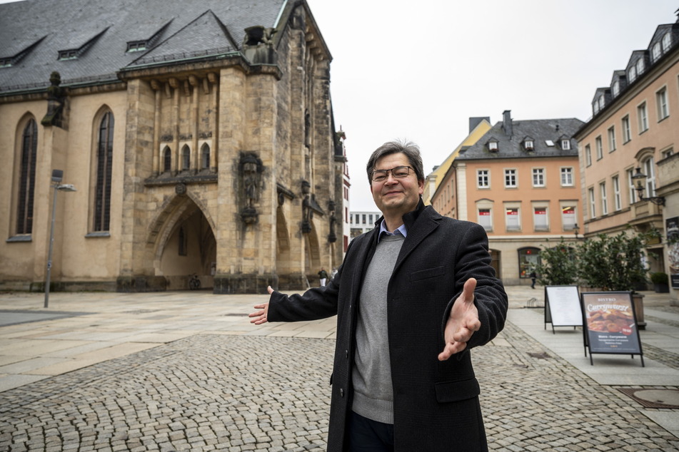 Pfarrer Holger Bartsch (52) will Chemnitz nicht nur geistlich in das Kulturhauptstadt-Jahr begleiten.