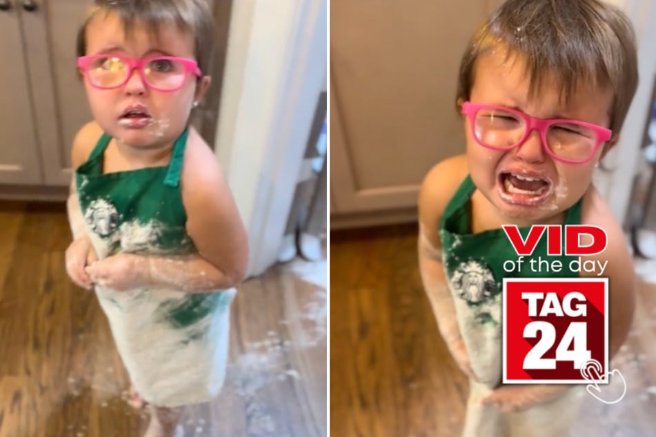 viral videos: Viral Video of the Day for October 14, 2024: Mom discovers toddler's chaotic flour mess