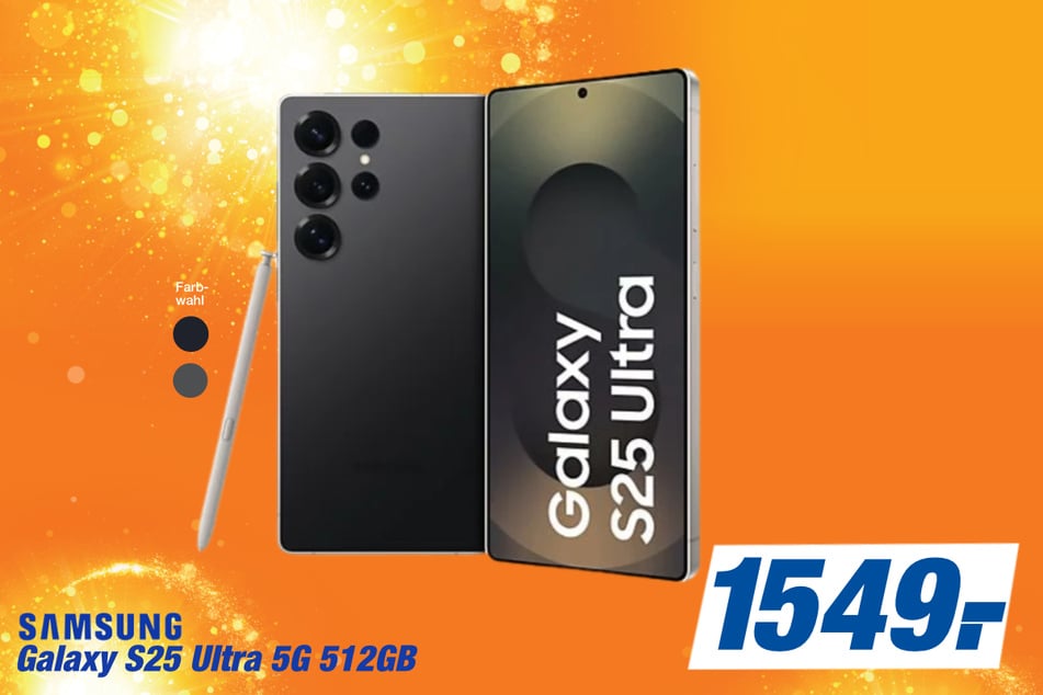Samsung Galaxy S25 Ultra (512 GB) für 1.549 Euro.