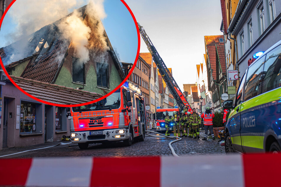 Großer Brandeinsatz in Esslingen: Tote Frau aus Wohnhaus geborgen!