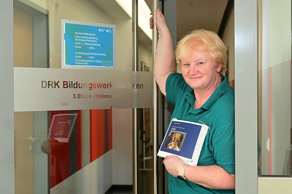 Kommt aus dem DRK-Kreisverband Dippoldiswalde: Ute Methner (56) leitet den DRK-Lehrgang "Notfalldarstellung"