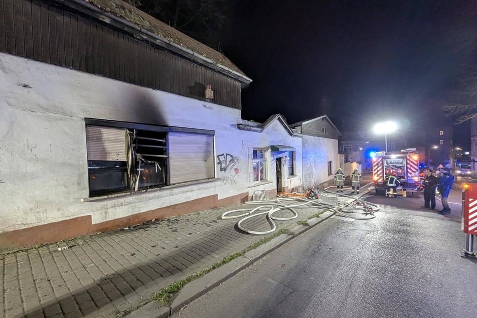 Im Erdgeschoss des Gebäudes brannte es am Mittwoch.
