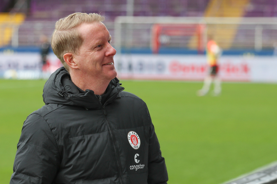 FCSP-Coach Timo Schultz (43) sah gegen den VfL Osnabrück einen engagierten Auftritt seiner Mannschaft, die das Spiel verdient mit 2:1 für sich entscheiden konnte.