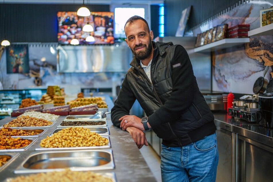 Leitet Dresdens neuesten Baklava-Shop: Hassan Al Basti (39).