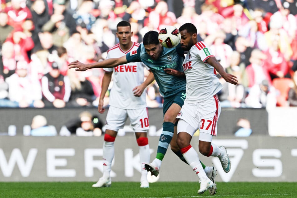 Der 1. FC Köln und Borussia Mönchengladbach lieferten sich im Rheinderby haufenweise Zweikämpfe im Mittelfeld.