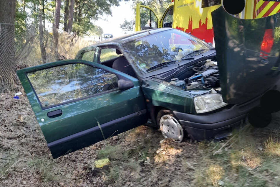 Der Renault Clio des 18-Jährigen landete im Straßengraben, nachdem dieser von der Fahrbahn abgekommen war.