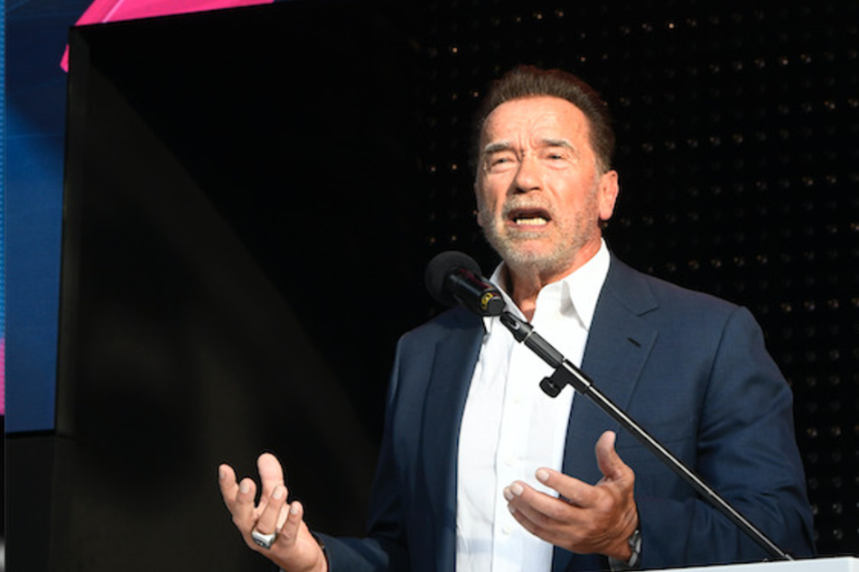 Schwarzenegger war Redner bei der Digitalmesse "Digital X" in Köln.