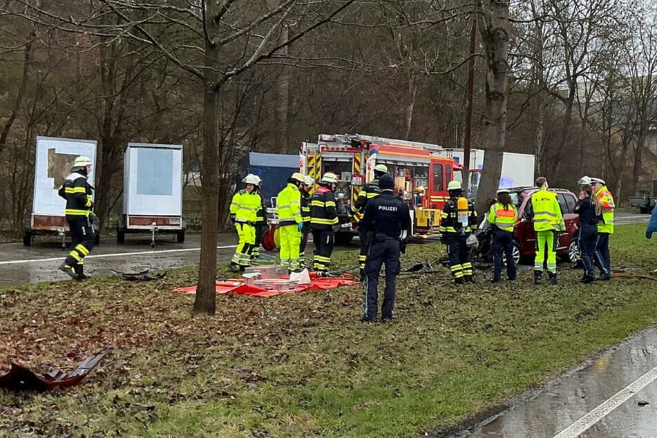 VW kracht frontal gegen Baum: Fahrer stirbt sofort