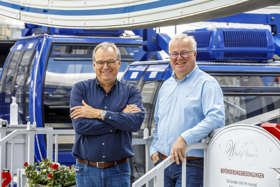 Betreiber Oscar Bruch jr. (links) mit Eventprofi Frank Schröder (51, r.)
