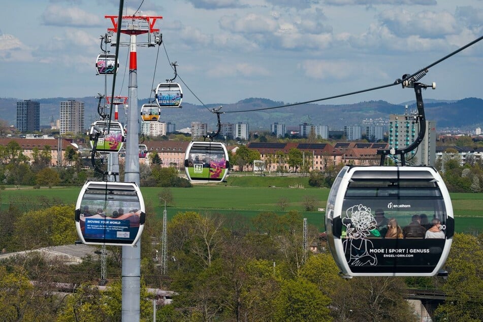 Zur Bundesgartenschau in Mannheim wurde eine temporäre Seilbahn aufgebaut. (Archivbild)