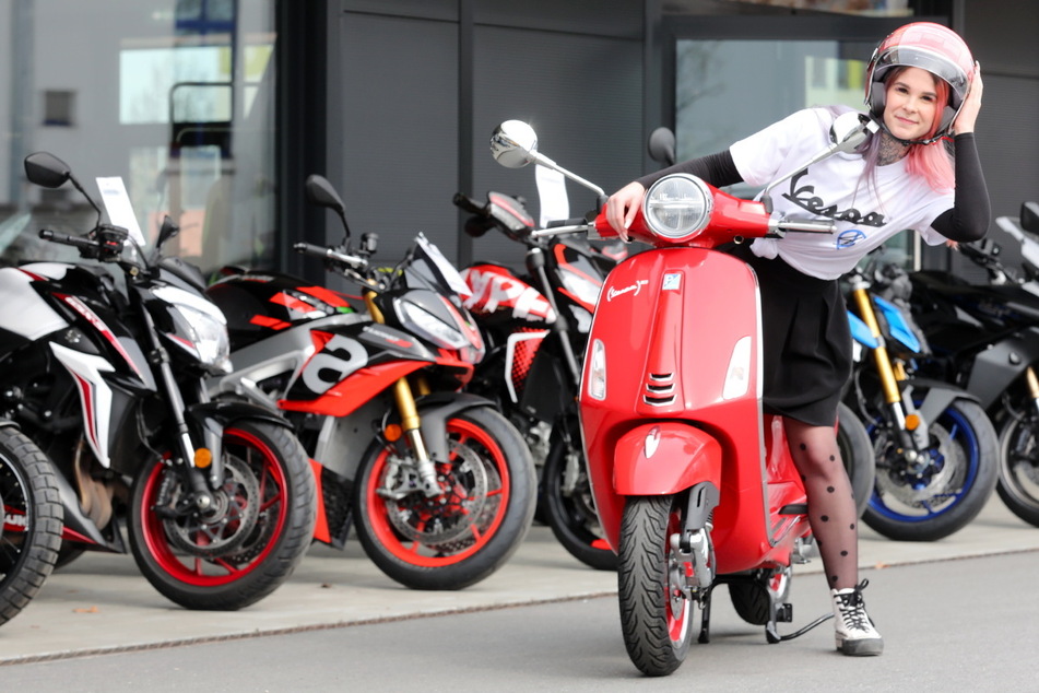 Natürlich können die Vespa-Roller auch direkt getestet werden.