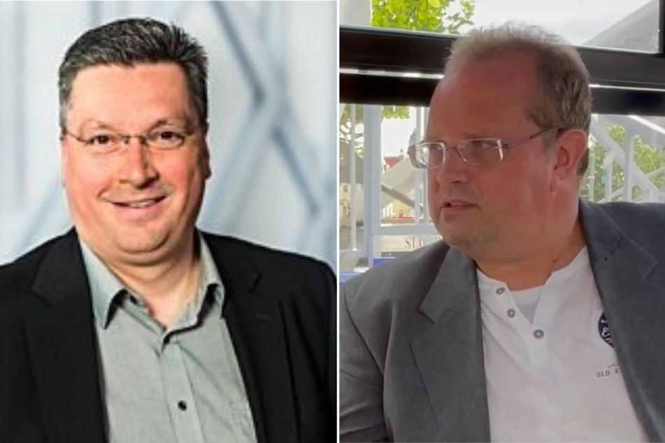 Kreisgeschäftsführer Jens Kleinschmidt (l.) und Pressesprecher Raik Bartnik.