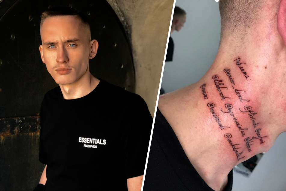Influencer tätowiert sich Instagram-Namen und wird damit richtig reich!