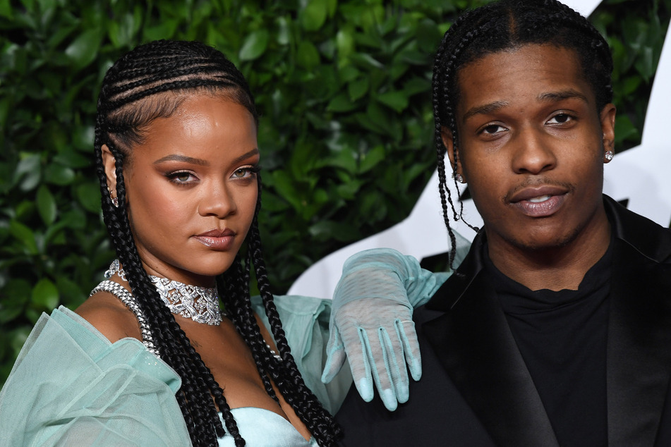 Asap Rocky (r) and Rihanna (l) at the Fashion Awards in 2019. The pair were rumored to be dating for some time.