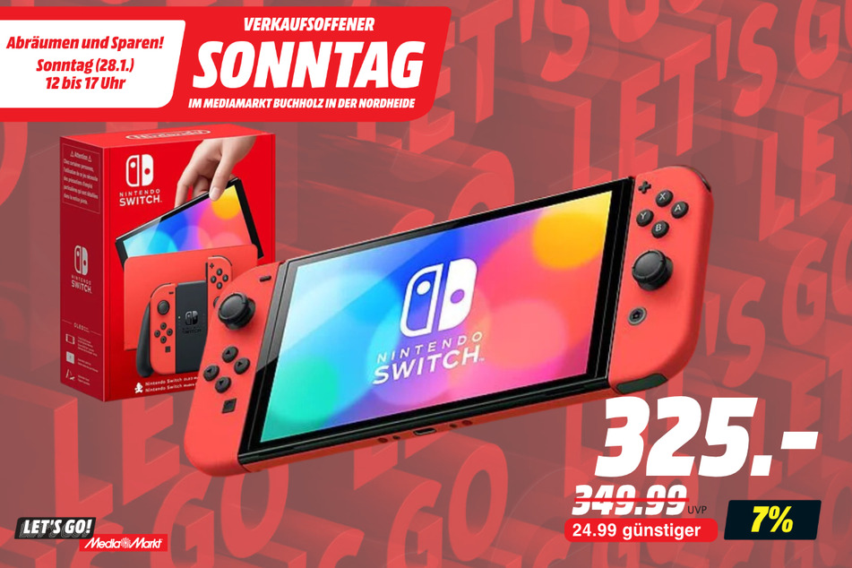 Nintendo OLED-Switch für 325 statt 349,99 Euro.