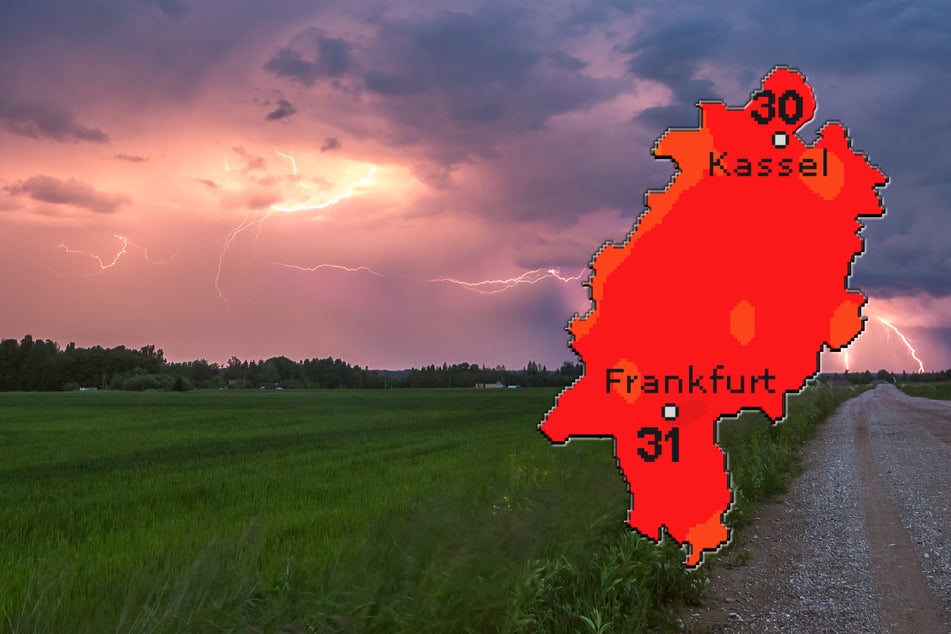 Hessen-Wetter zum Wochenstart: Hitze und erhöhte Unwettergefahr!