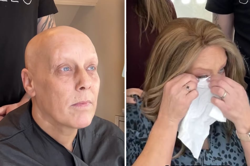 Susan kämpft derzeit gegen Brustkrebs - die Chemotherapie hat ihr die Haare genommen. Doch Rob Wood "verwandelt" sie zurück.