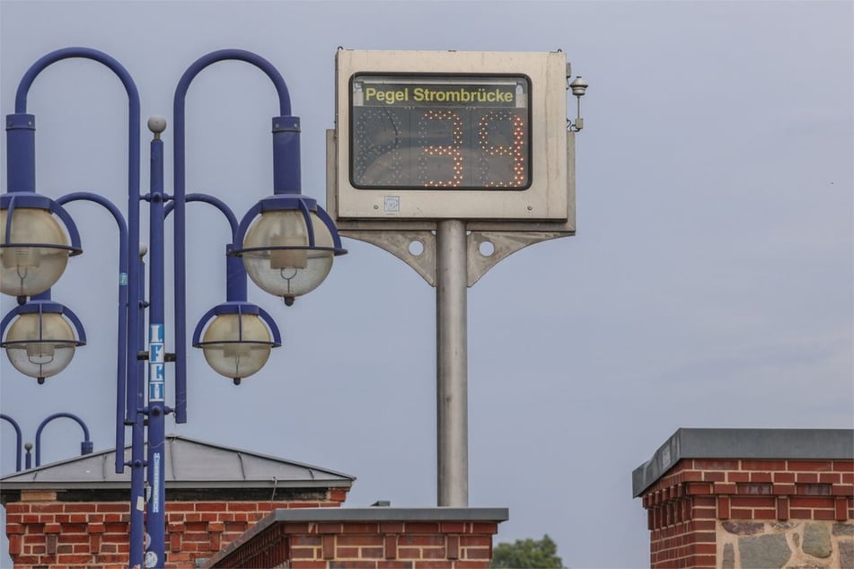 Am Pegel Strombrücke wurden am Montag nur noch 39 Zentimeter abzulesen.