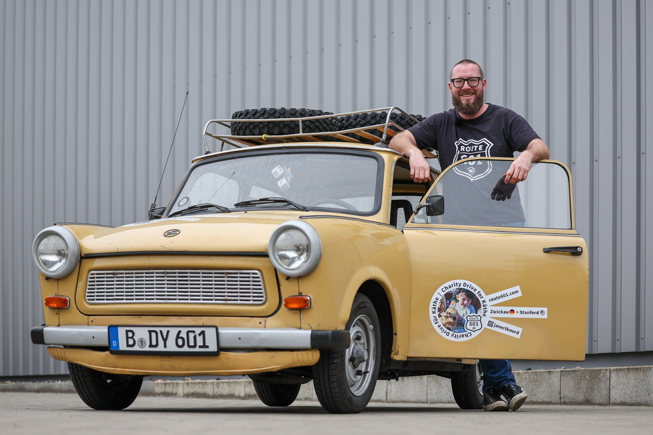 Jan-Erik Nord (42) begibt sich mit seinem Trabant 601 auf eine 6000 Kilometer lange Tour.