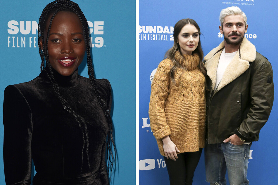 Sundance Film Festival's last in-person event in 2019 saw Hollywood actors Lupita Nyong'o (l.), Lily Collins (m.), and Zac Efron (r.) walking the red carpet.