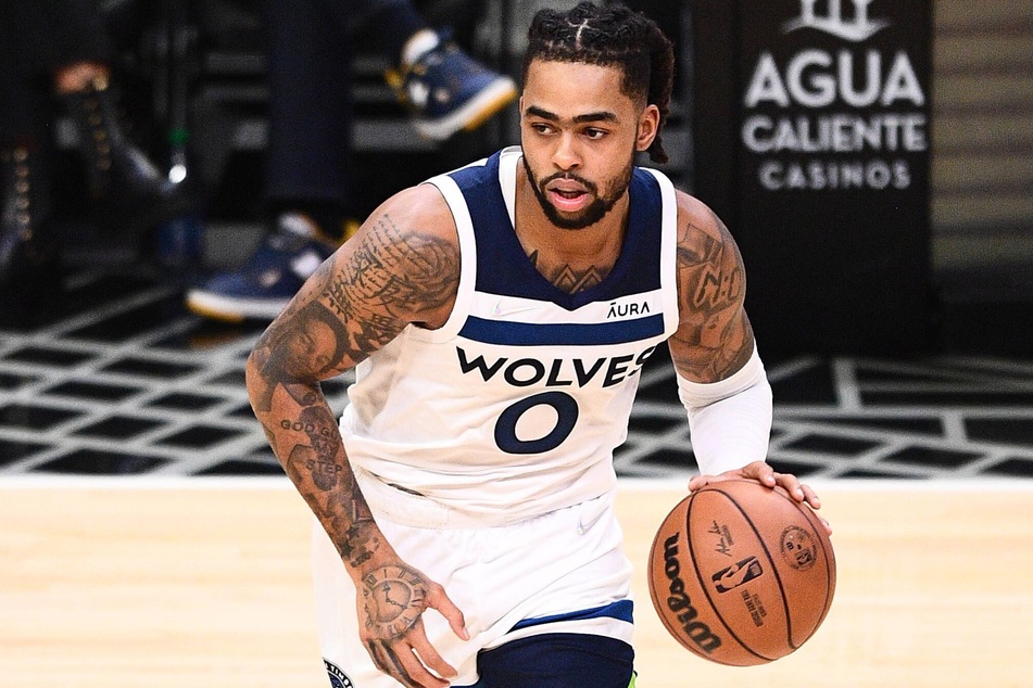 Timberwolves Guard D'Angelo Russell scored a team-high 35 points on Saturday night.