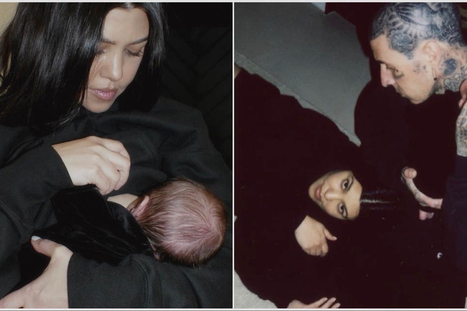 Kourtney Kardashian drops first look at baby boy Rocky!
