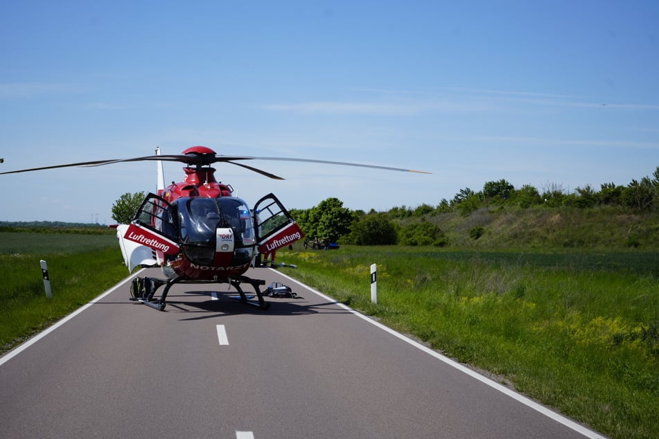 Der verletzte Kutscher musste mit einem Rettungshubschrauber ins Krankenhaus gebracht werden.