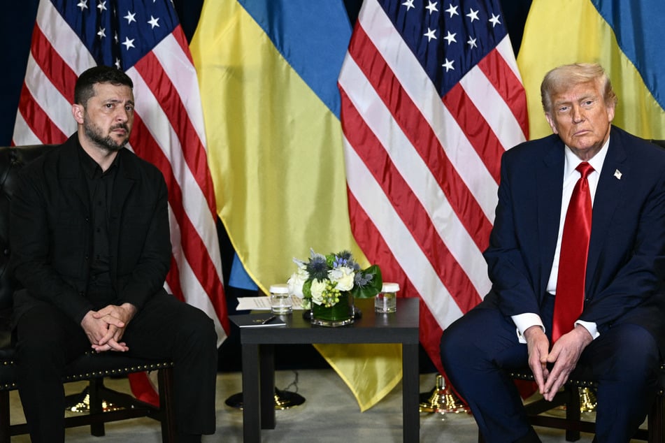 Donald Trump (r.) and Volodymyr Zelensky met on the sidelines on the UN General Assembly Tuesday.