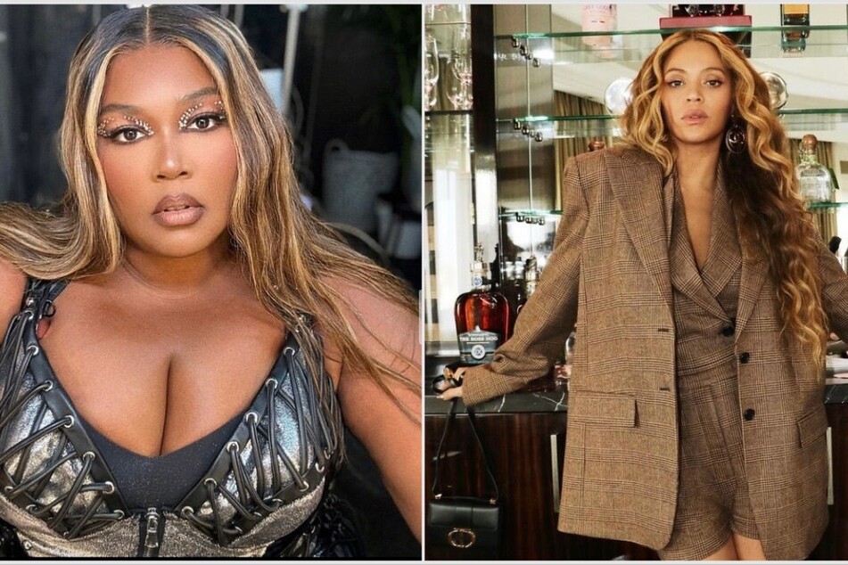 Beyoncé (r.) made a change to her Break My Soul (Queen's Remix) track during her Boston concert by omitting Lizzo's name.