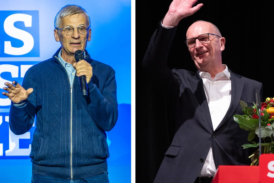 Die aussichtsreichsten Kandidaten bei der Wahl zum neuen Brandenburger Landtag: Hans-Christoph Berndt (68, l.) von der AfD und der amtierende Ministerpräsident Dietmar Woidke (62, SPD).